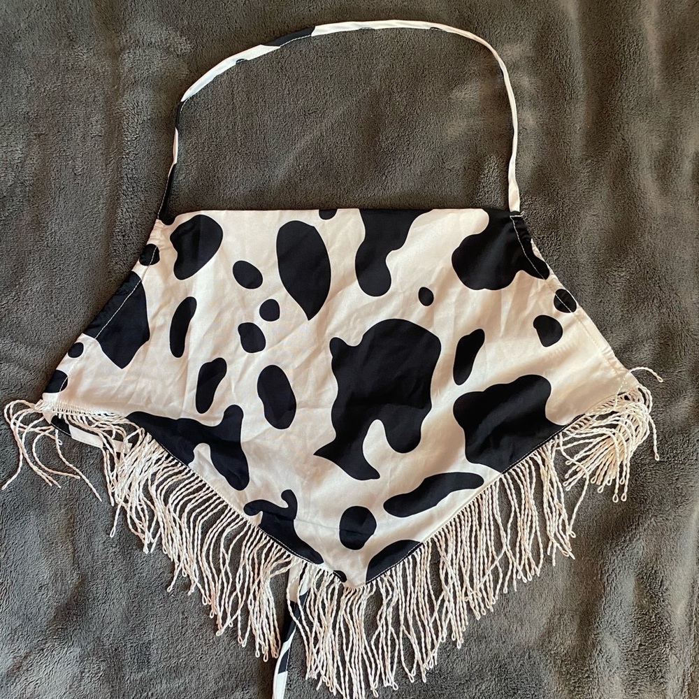 Cow Print Bandana Top